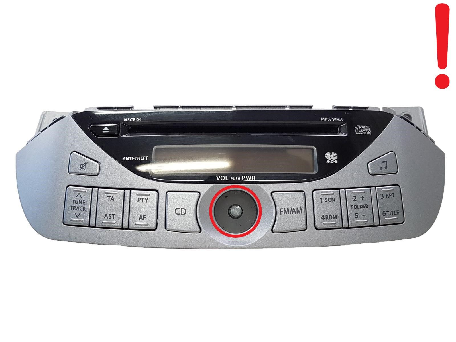 Radio Cd Mp3 Player Nissan Pixo 39101M68K01 39101-68K0 CDF-R3019A NSCR04 main product photo