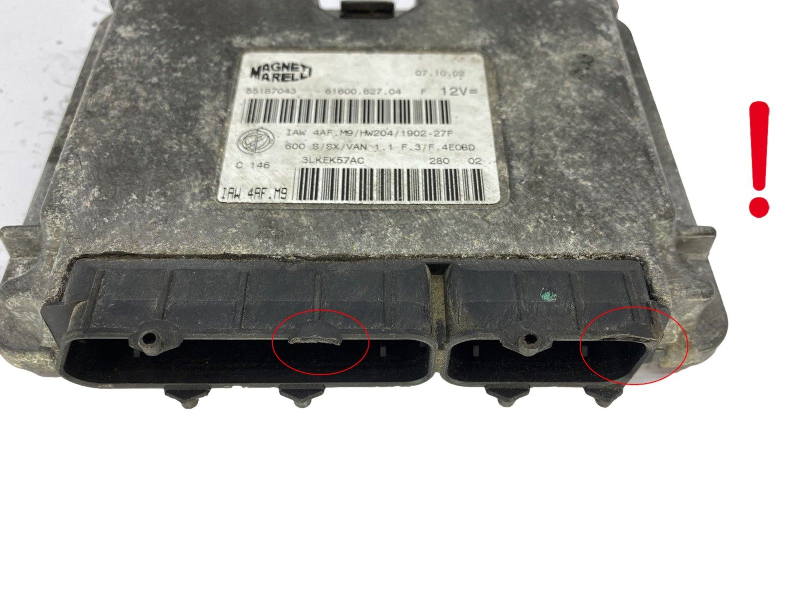 Controller 55187043 IAW4AF.M9 61600.627.04 Fiat Magneti Marelli 55184 main product photo