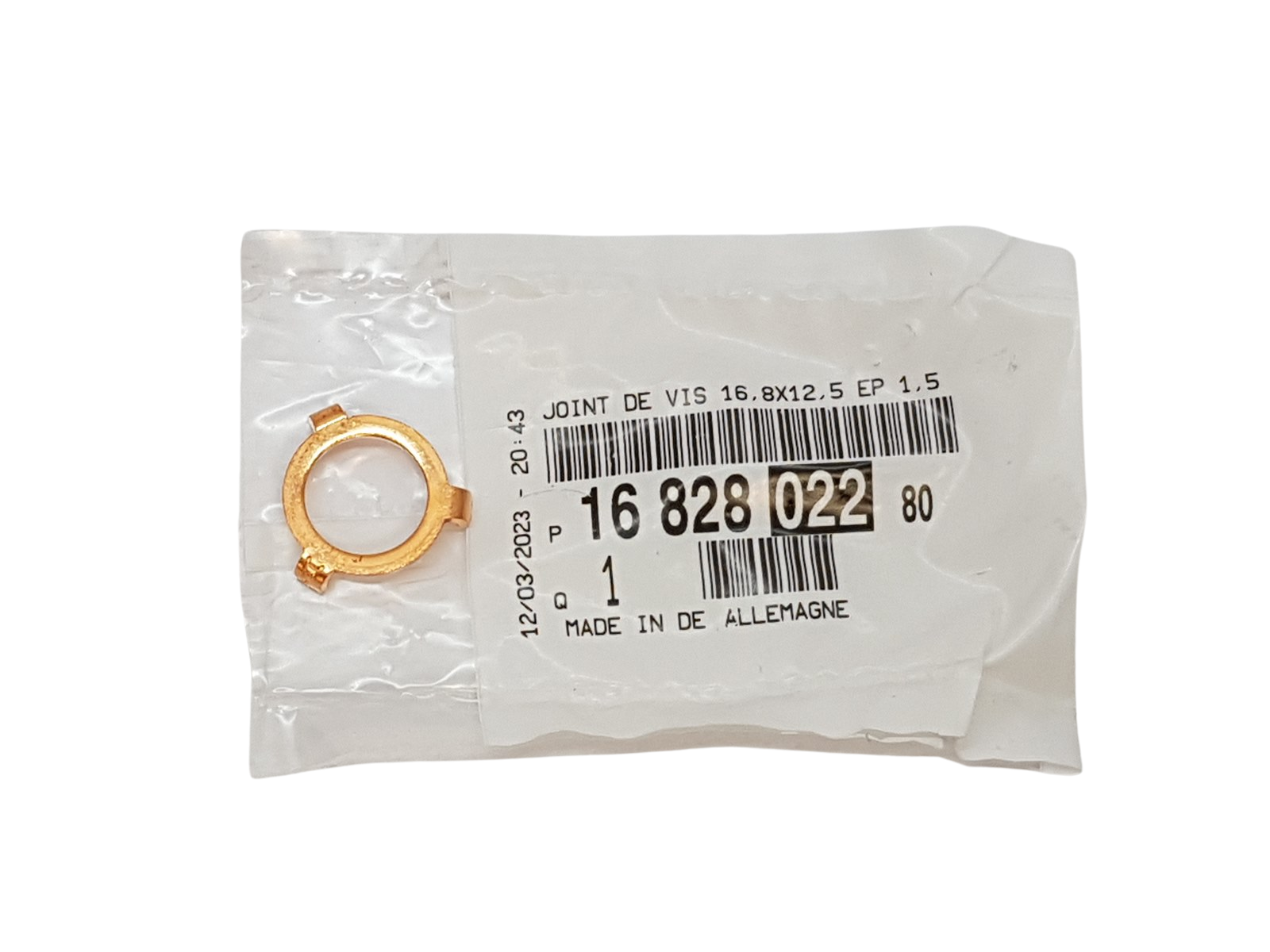 Gasket, Seal Original Citroen Peugeot 1682802280 main product photo