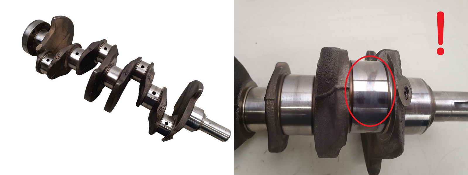 Crankshaft 519 8200416793 122012850R 1.6 16v Renault Megane 2 main product photo