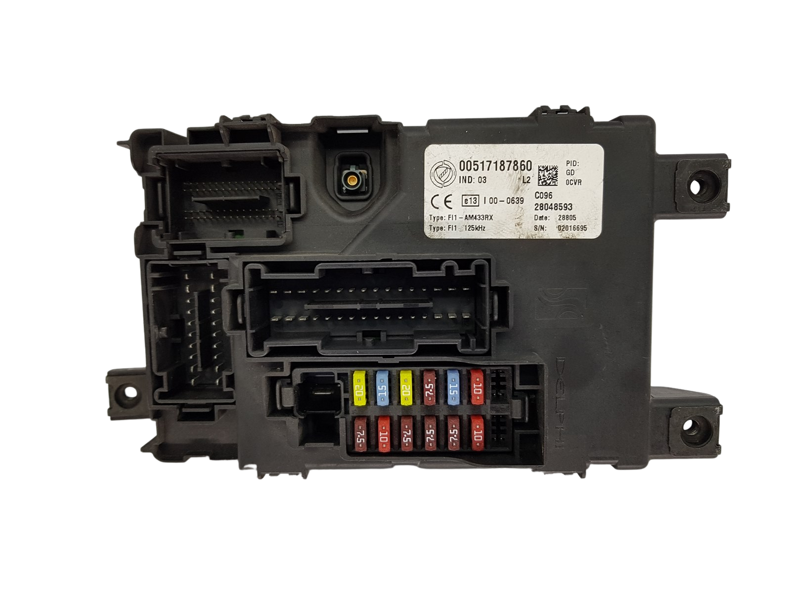 Fuse Box Fiat 00517187860 28048593 Delphi 19831 main product photo