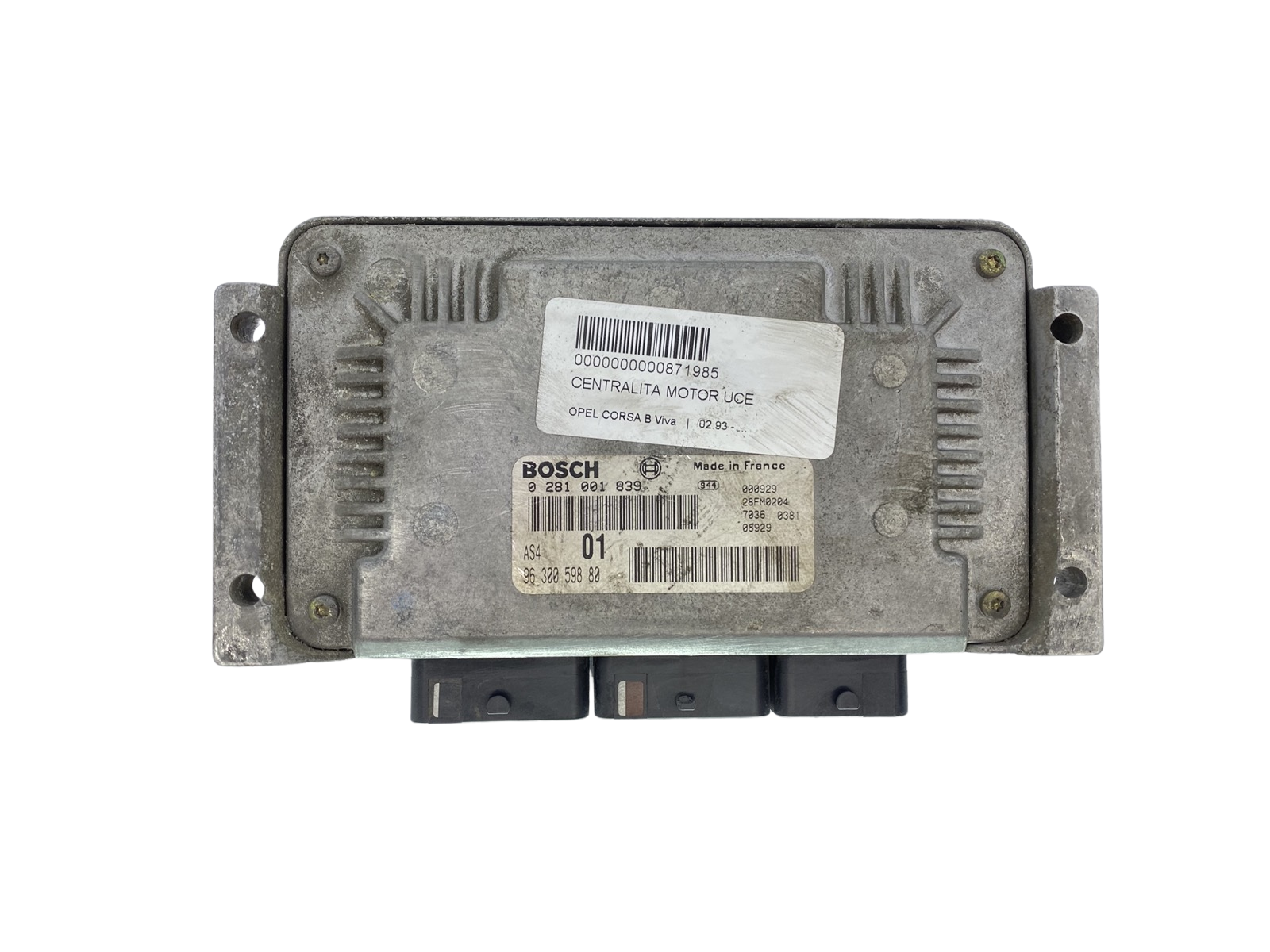 Controller 0281001839 9630059880 28FM0204 PSA Bosch 63920 main product photo
