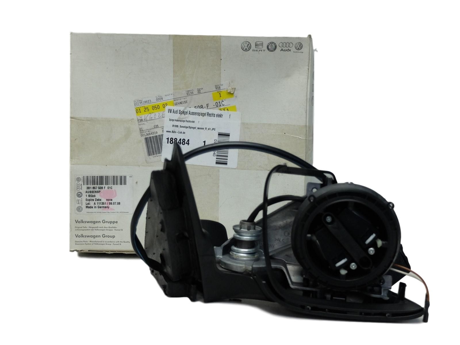 Mirror Right New Original 3B1857508F VW Passat B5 main product photo