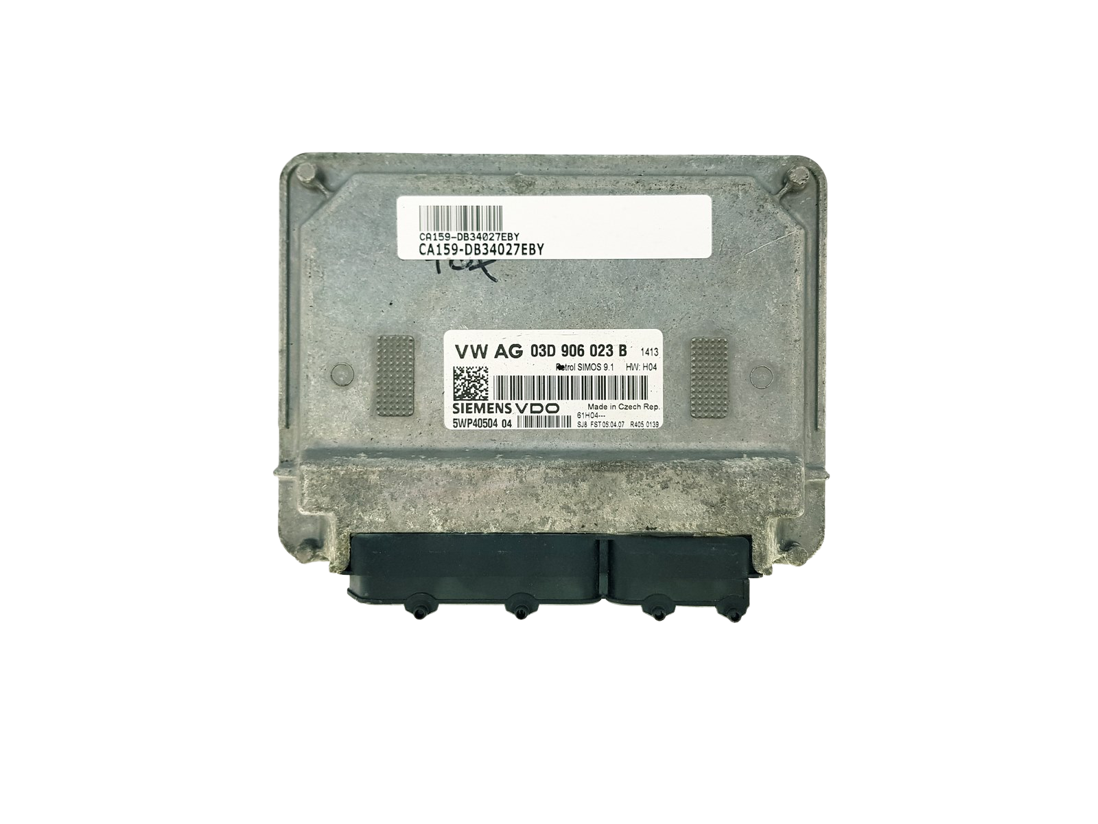 Controller 03D906023B 5WP40504 04 VW Seat Siemens 34027 main product photo