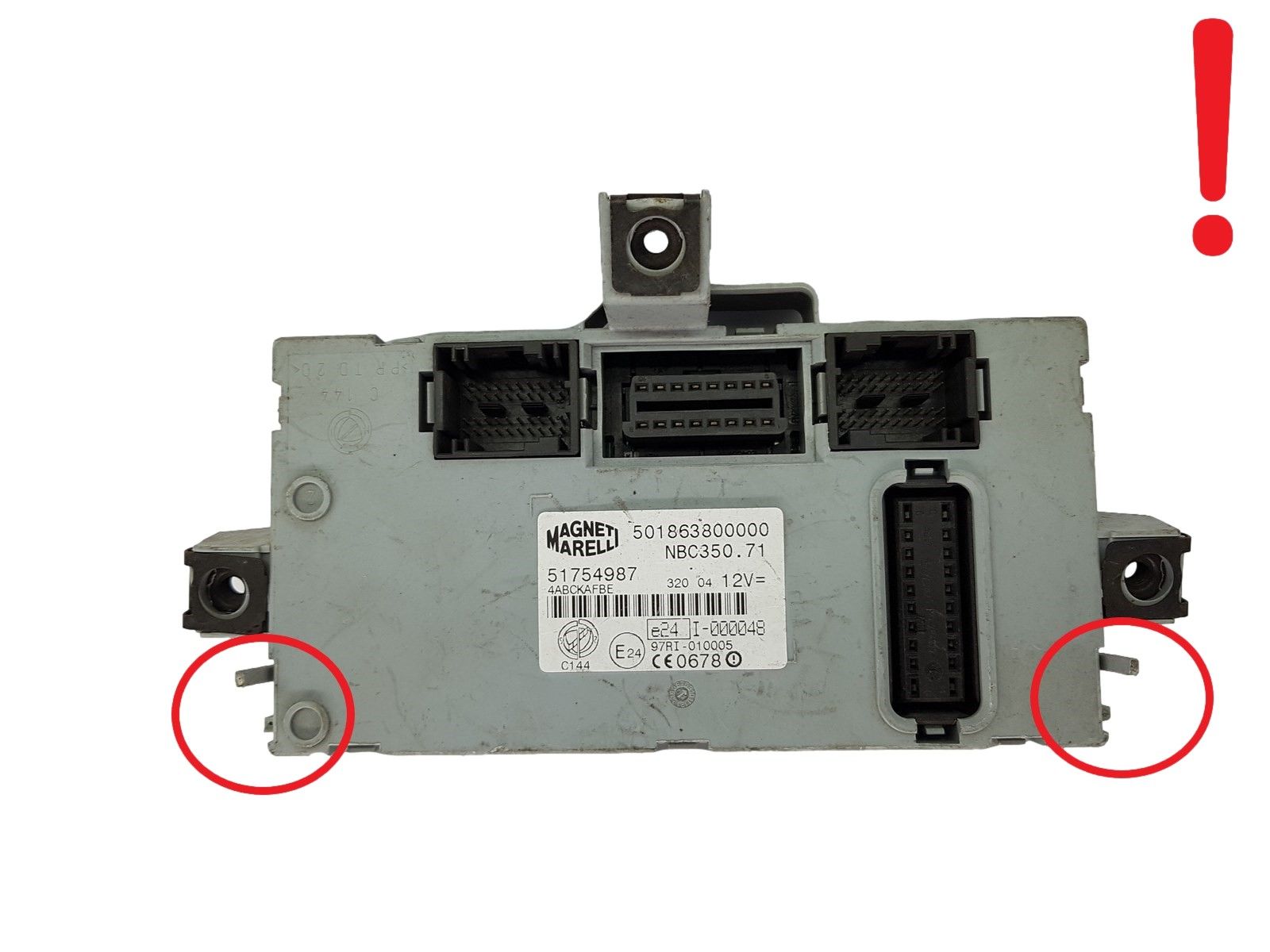 Controller BSI Fiat 51754987 501863800000 NBC350.71 Magneti Marelli 19844 main product photo