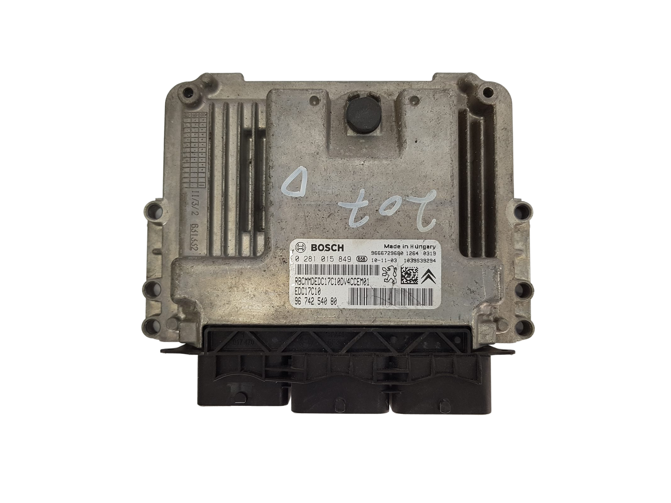 Controller 0281015849 9674254080 9666729680 PSA Bosch 18706 main product photo