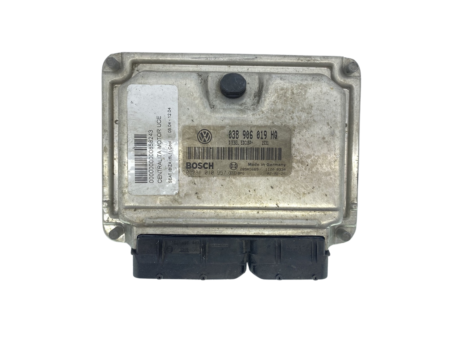 Controller 038906019HQ 0281010957 VW Seat Bosch 63201 main product photo