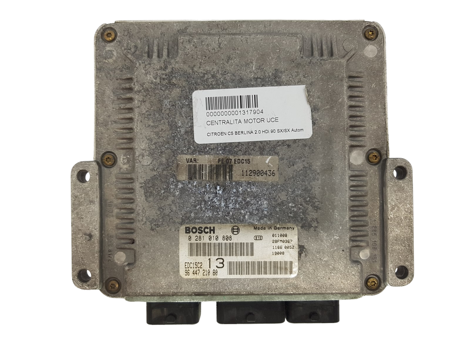 Controller 0281010808 9644721080 PSA Bosch 2981 main product photo