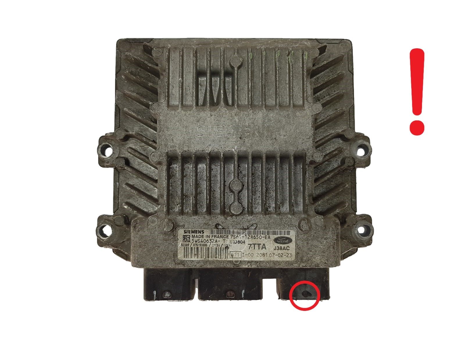 Controller 7S61-12A650-EA 5WS40632A-T SID 804 Ford Siemens 14441 main product photo