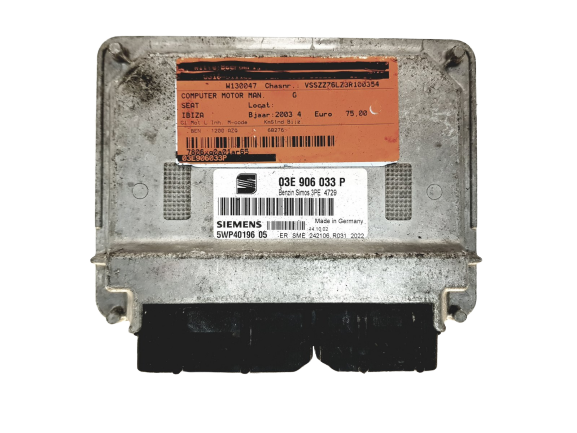 Controller 03E906033P 5WP40196 05 Seat Siemens 19132 main product photo