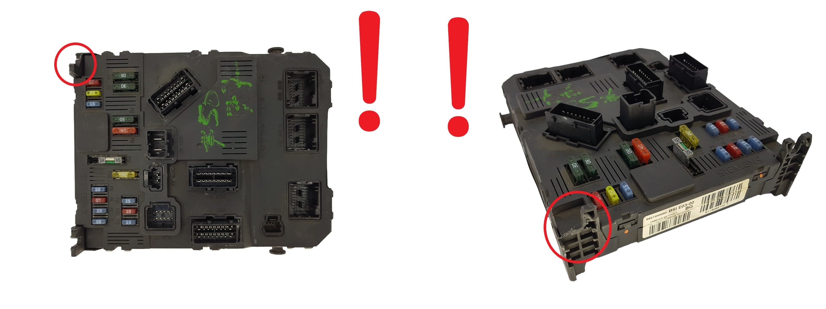 Controller BSI E03-00 9657999880 S118085120F PSA Siemens 1452 main product photo