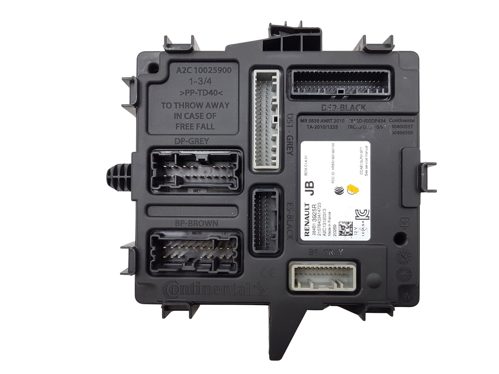 Controller BCM Renault 284B13925R A2C13120313 0km main product photo