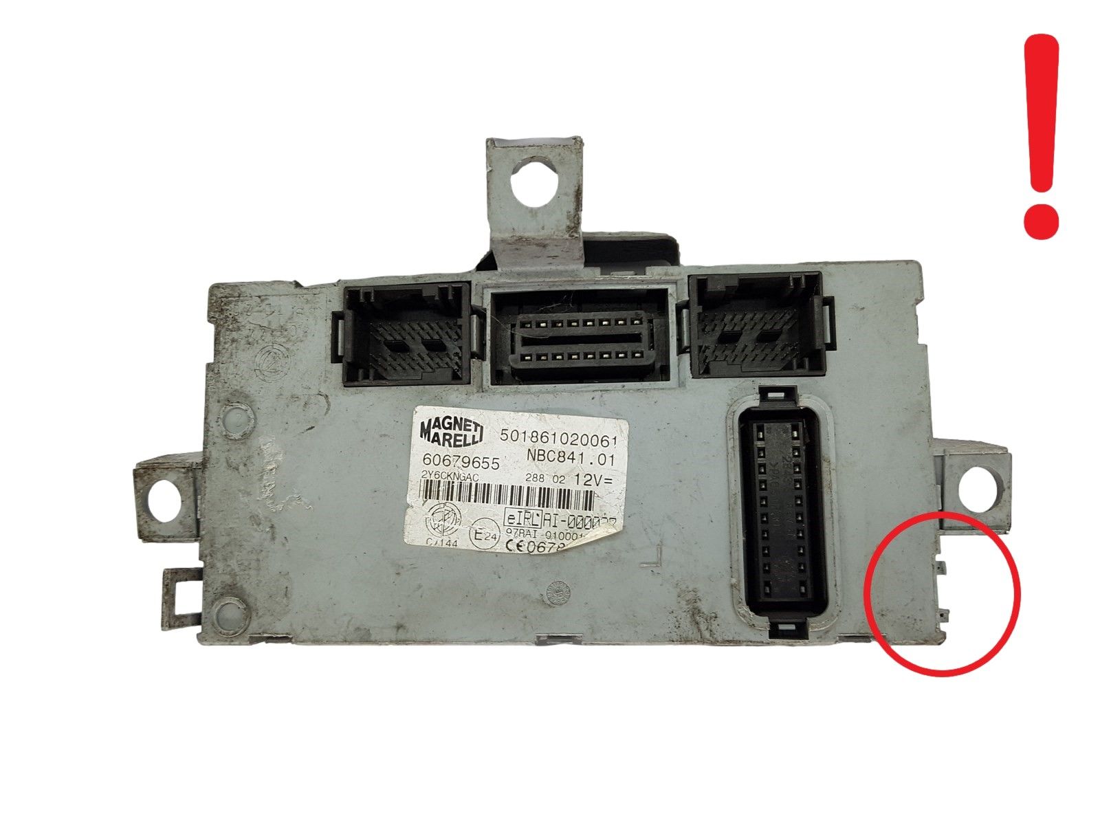 Controller BSI Lancia 60679655 501861020061 Magneti Marelli 19933 main product photo