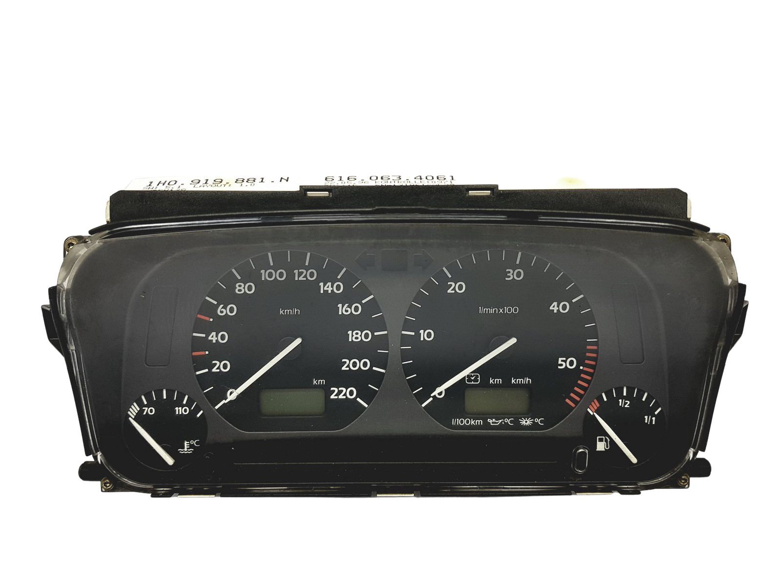 Speedometer/Instrument Cluster VW Golf 3 1H0919881N 6160634061 main product photo