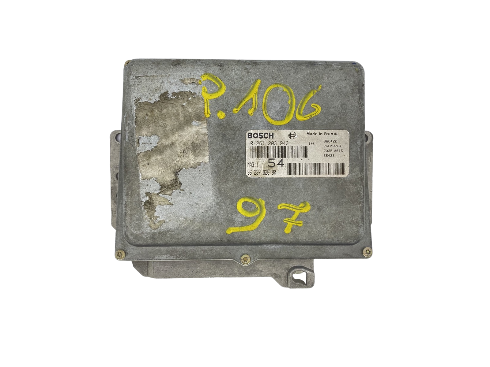 Controller 0261203943 9623792680 MA3.1 PSA Bosch 56855 main product photo