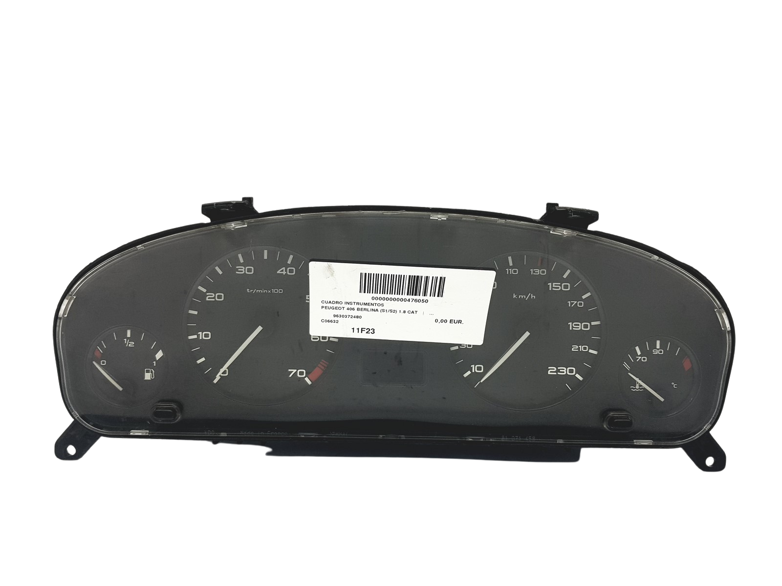 Speedometer/Instrument Cluster Peugeot 406 9630372480 110008882001 54781 main product photo