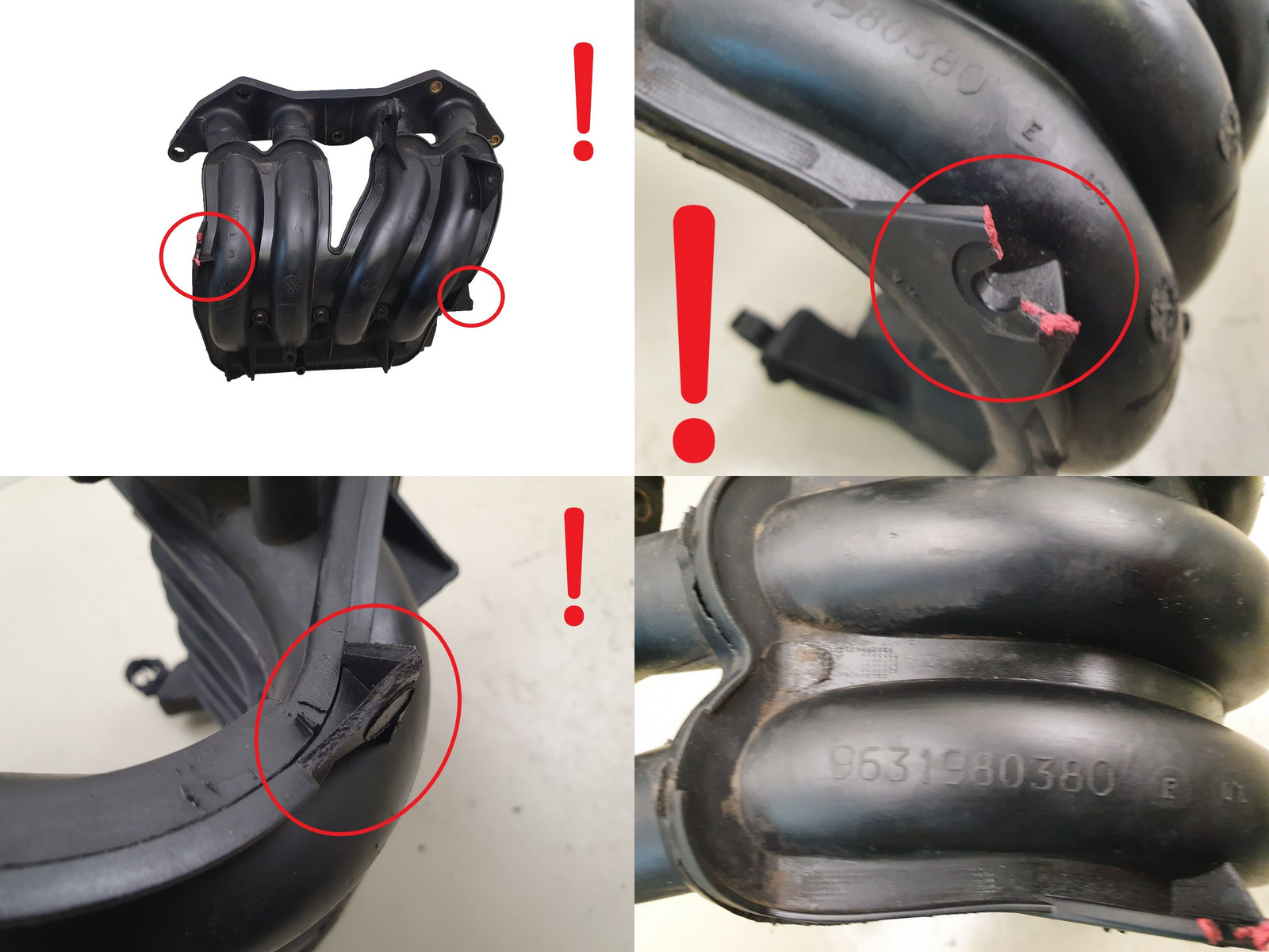 Intake Manifold 9638425180 9631980380 0361J3 Citroen Peugeot 1.1 1.4 main product photo