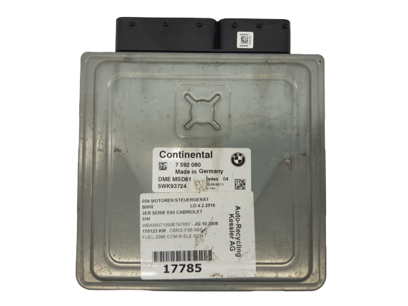 Controller BMW 7592080 5WK93724 Continental main product photo