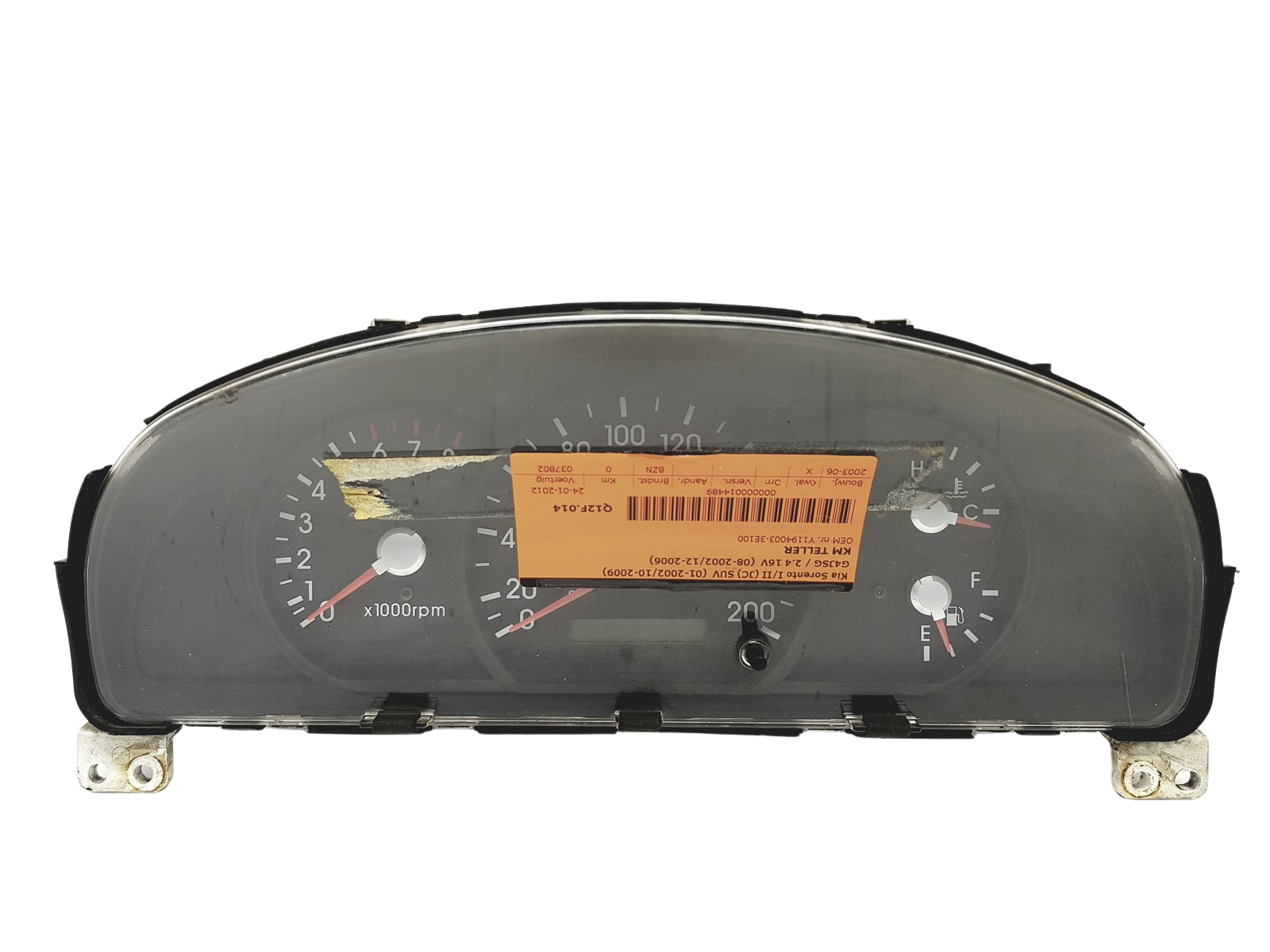 Speedometer/Instrument Cluster Kia Sorento 94003-3E100 2003-73200K main product photo