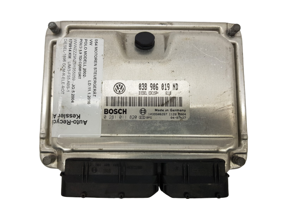 Engine Controller VW 038906019ND 0281011820 Bosch main product photo