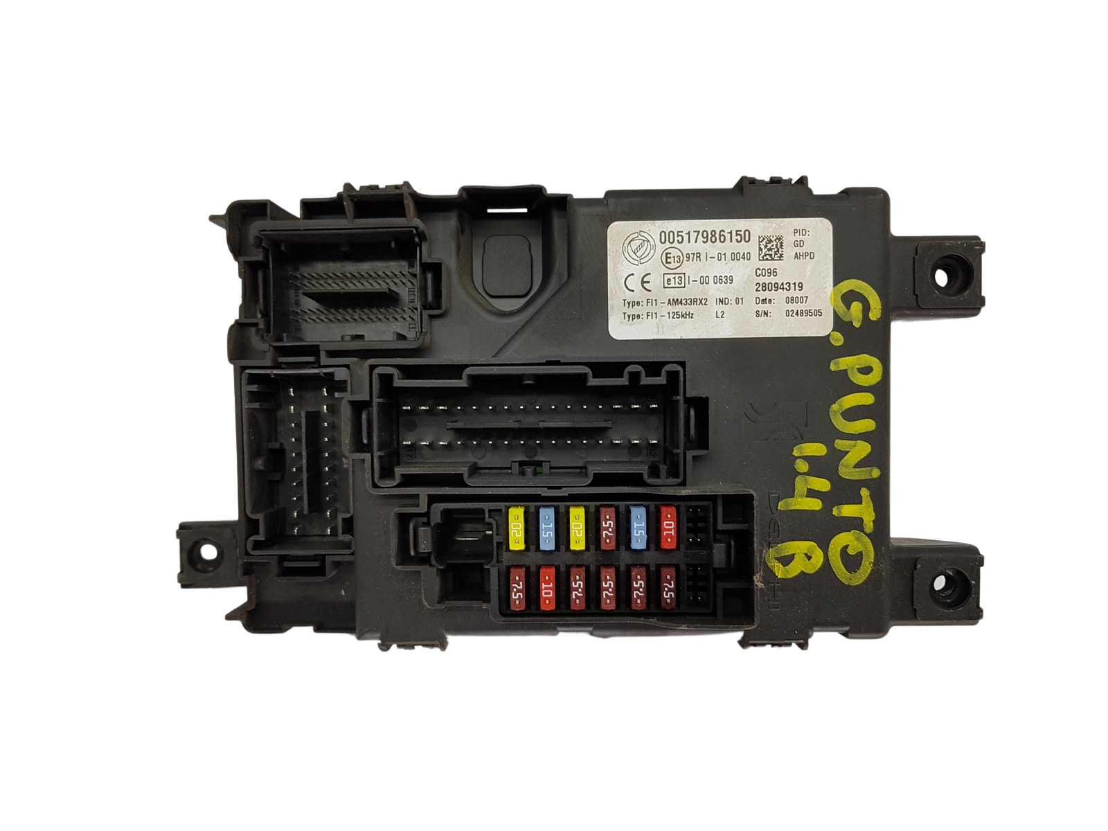 Fuse Box Fiat 00517986150 28094319 97RI-010040 Delphi main product photo