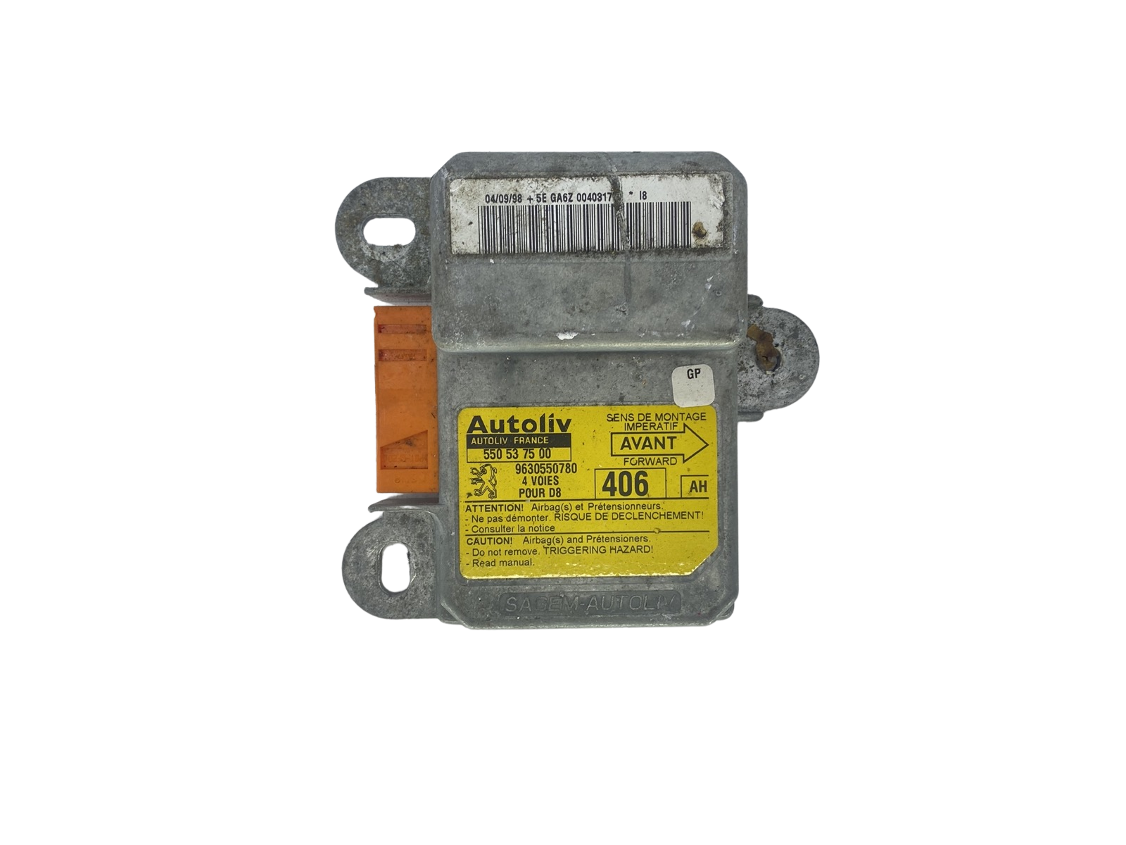 Controller 550537500 9630550780 PSA Autoliv main product photo