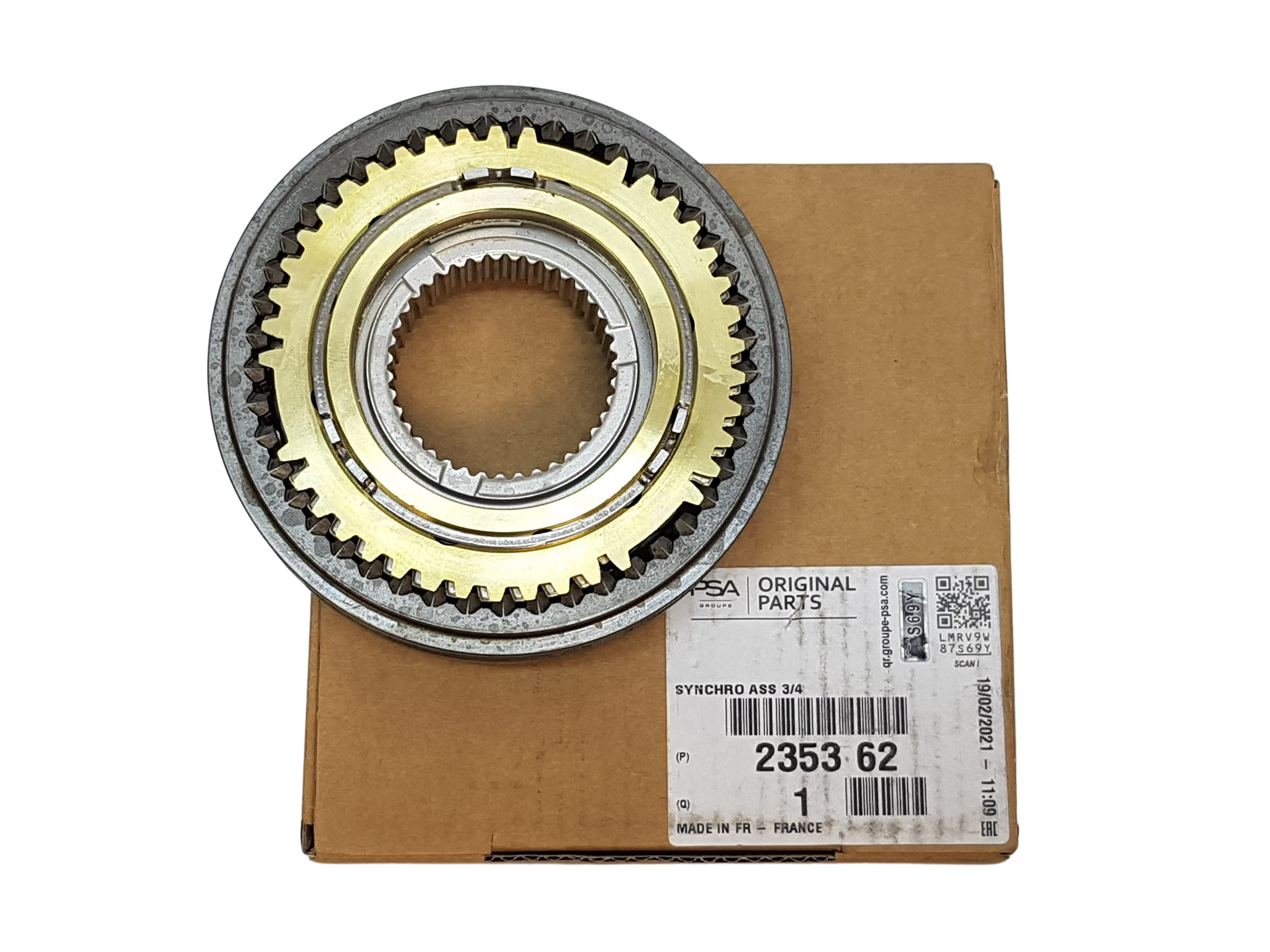 Gear 3/4 Synchroniser Original Citroen Peugeot 235362 2353.62 main product photo