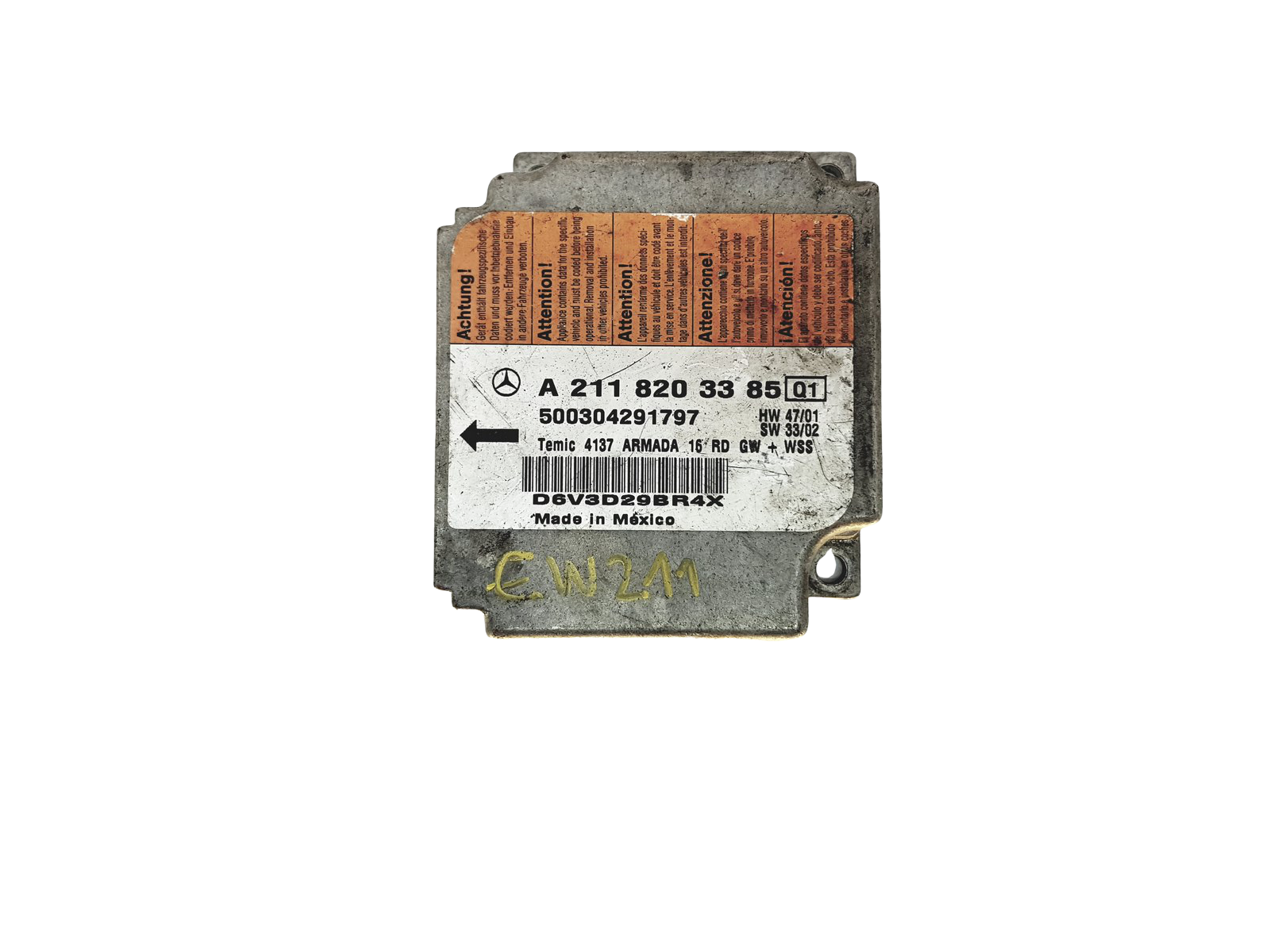 Controller Moduł A2118203385 Mercedes Temic main product photo