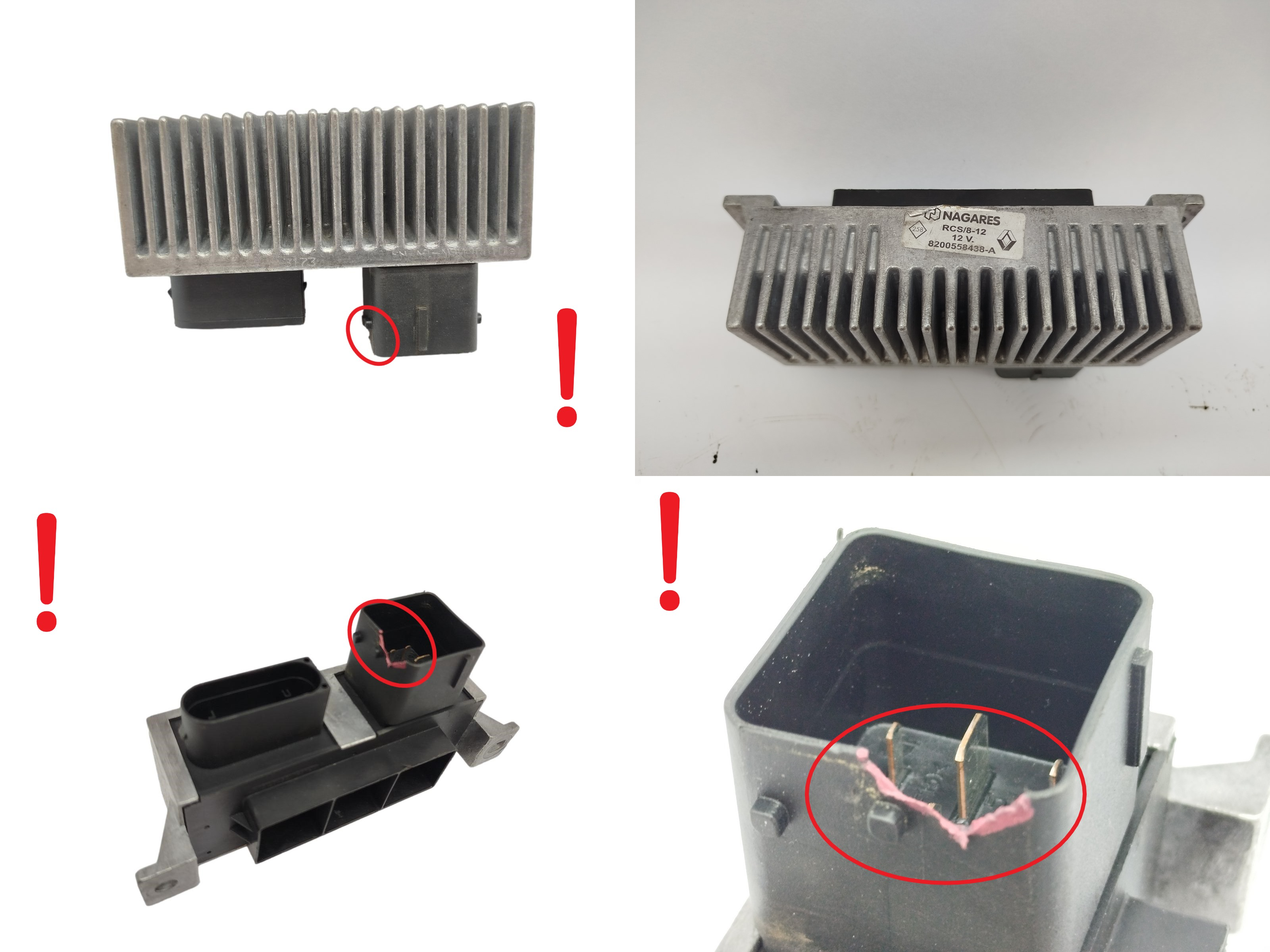 Plug Relay Renault Nissan Opel Mercedes-Benz 8200558438 271206395R 0km main product photo