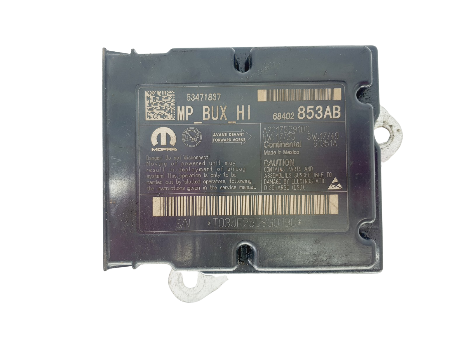 Controller A2C17529100 53471837 Jeep Continental main product photo
