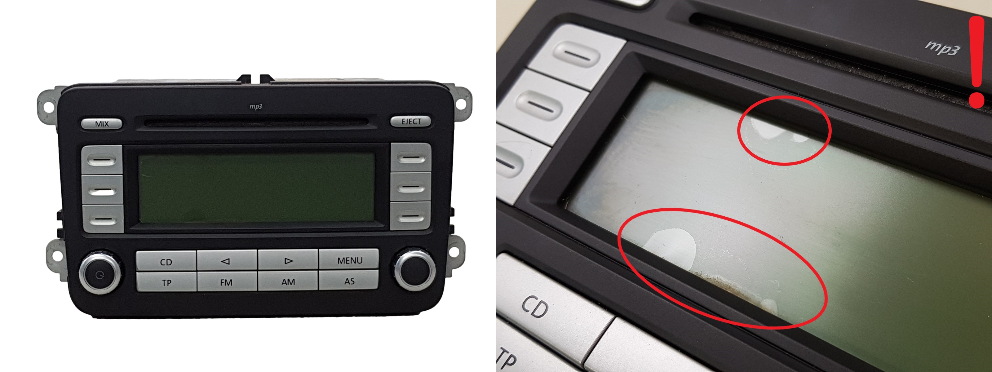 Radio Cd Mp3 Player Volkswagen EOS 1K0035186AE RCD 300 FF Grundig main product photo