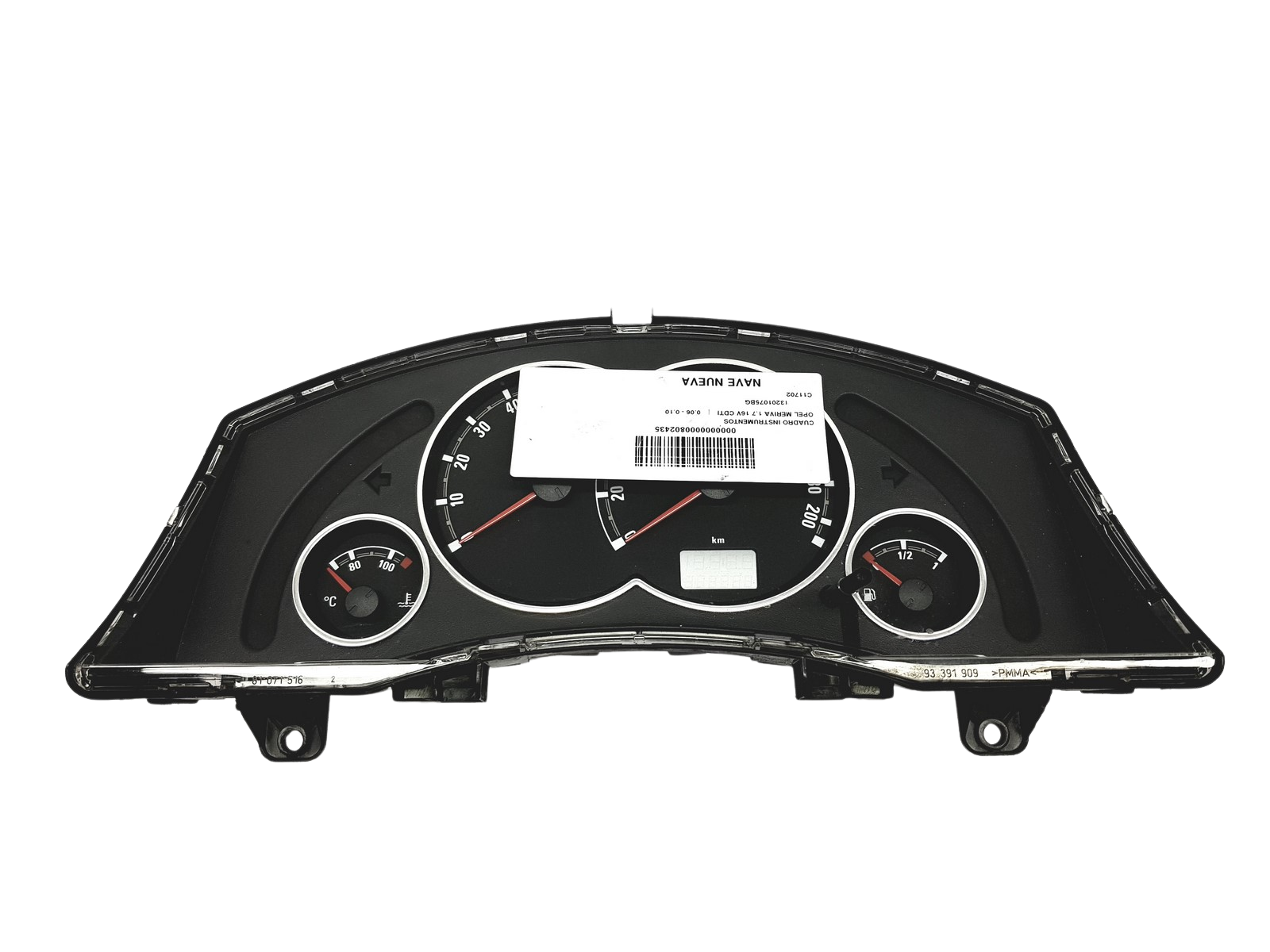 Speedometer/Instrument Cluster Opel Meriva A 13201075BG 110080333001 58800 main product photo