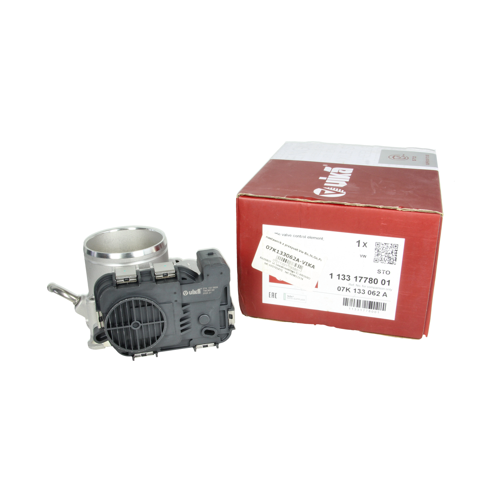 Throttle Body Valve For VW 07K133062A 11331778001 Vika main product photo
