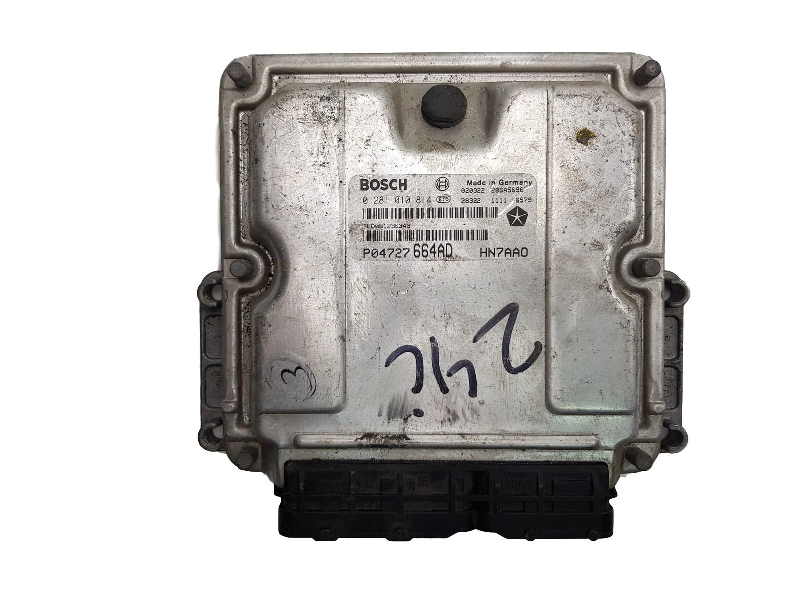 Engine Controller P04727664AD 0281010814 Chrysler Bosch main product photo