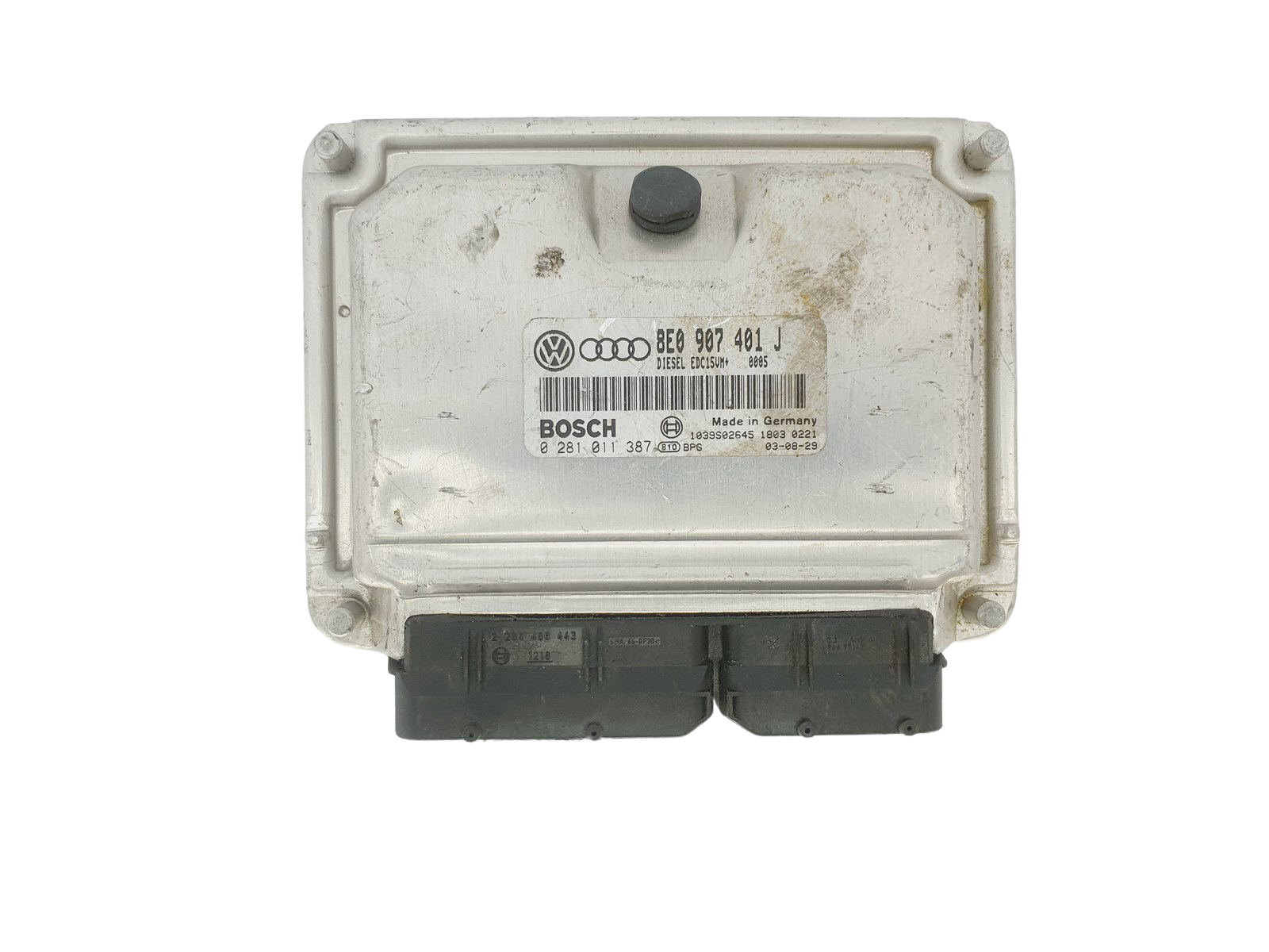 Controller VW Audi 8E0907401J 0281011387 Bosch 41110 main product photo