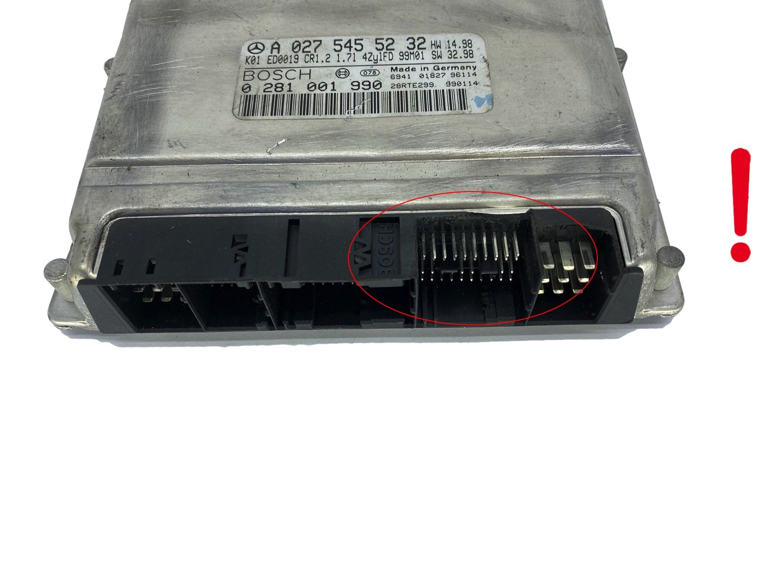 Controller A0275455232 0281001990 Mercedes Bosch 49801 main product photo