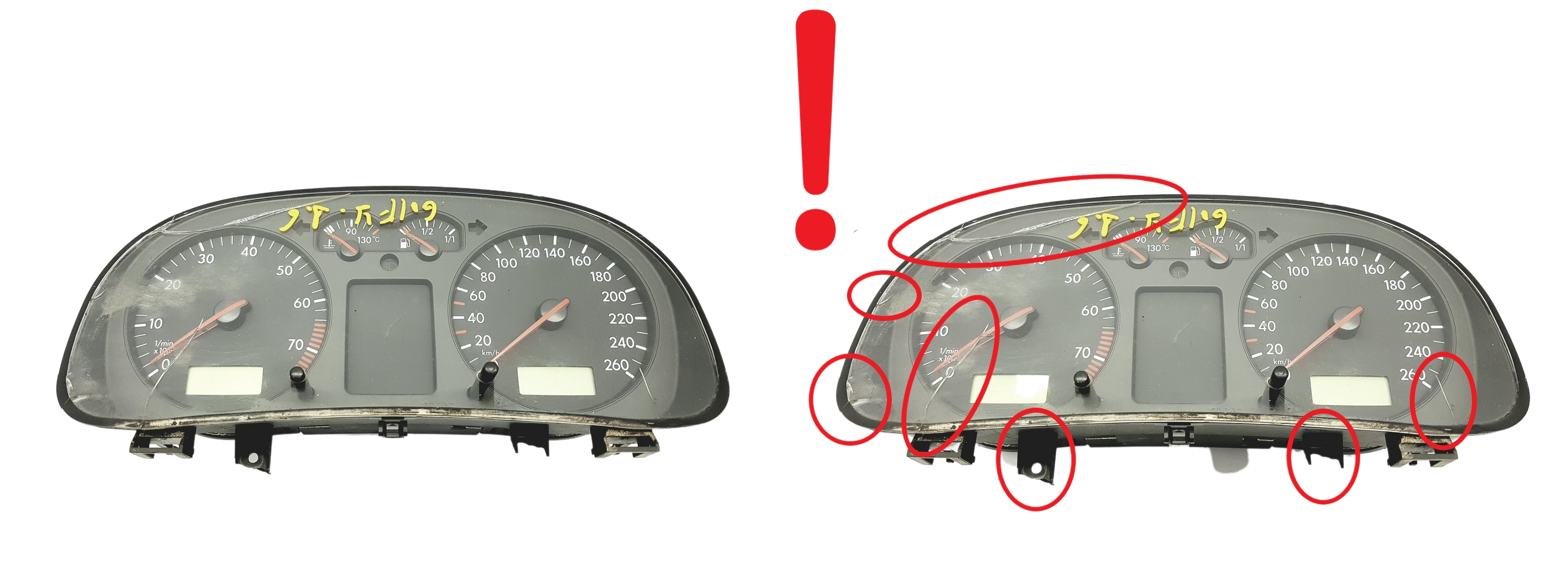 Speedometer/Instrument Cluster VW Golf MK4 1J0919861D 110008916020 59584 main product photo