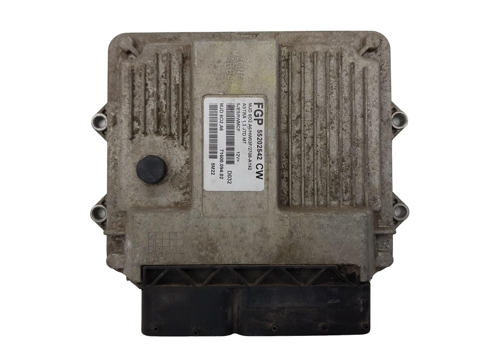 Engine Controller FGP 55202542 CW MJD 6O2.A6 Opel Magneti Marelli main product photo