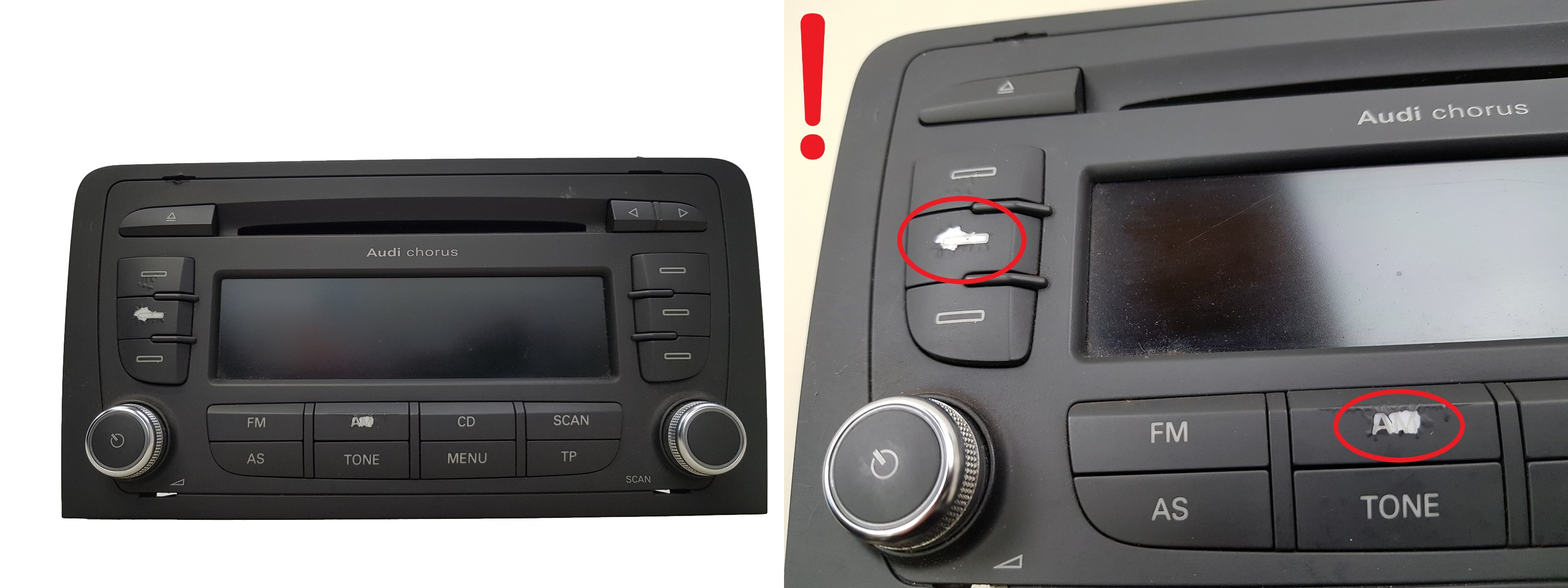 Cd Radio Player Chorus Audi A3 8P 8P0035152C 7647251380 Blaupunkt main product photo