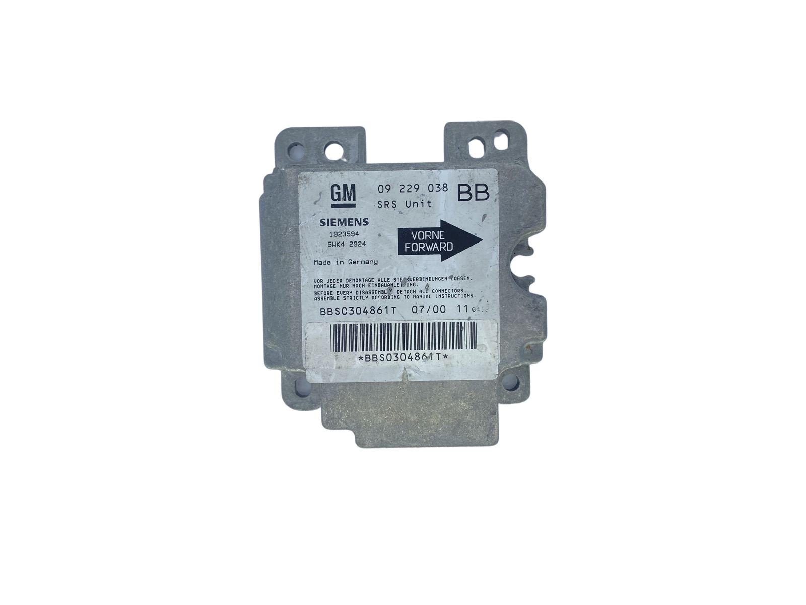 Controller 09229038 5WK4 2924 GM Siemens 58561 main product photo