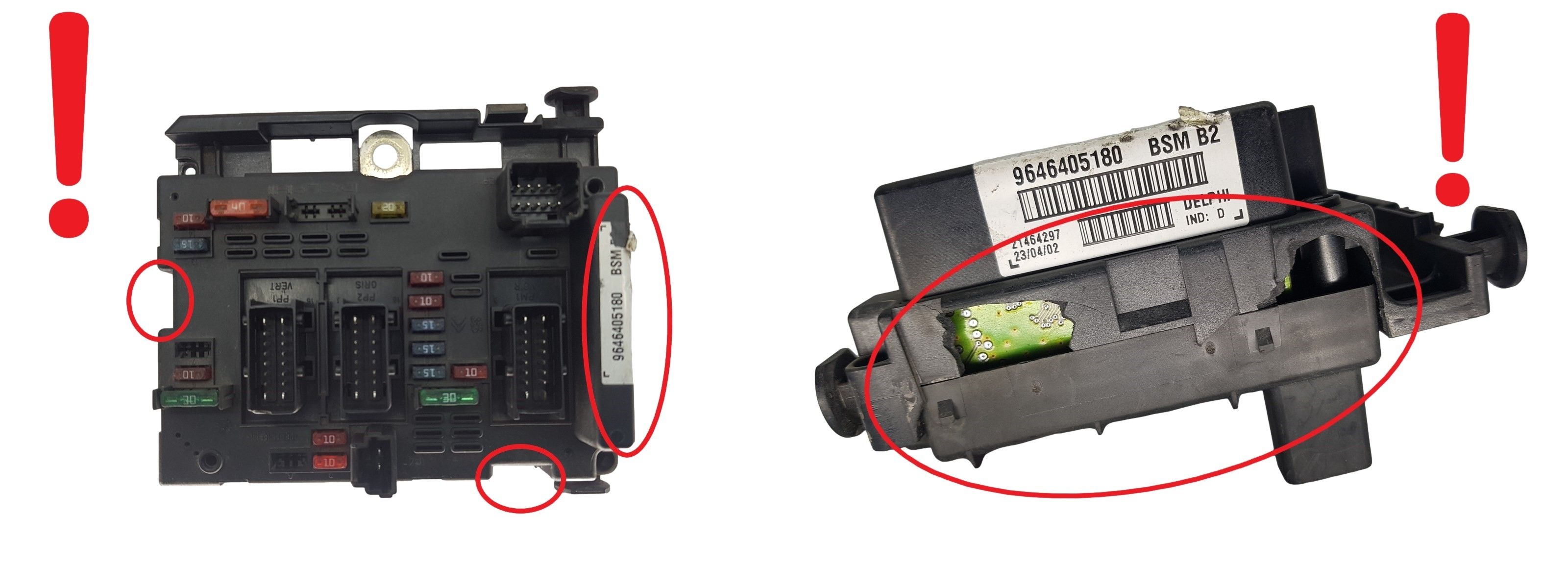 Controller BSM B2 9646405180 PSA Delphi 2358 main product photo