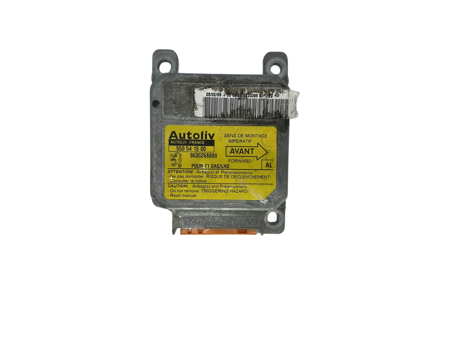 Controller 550541500 963526880 PSA Autoliv 58588 main product photo