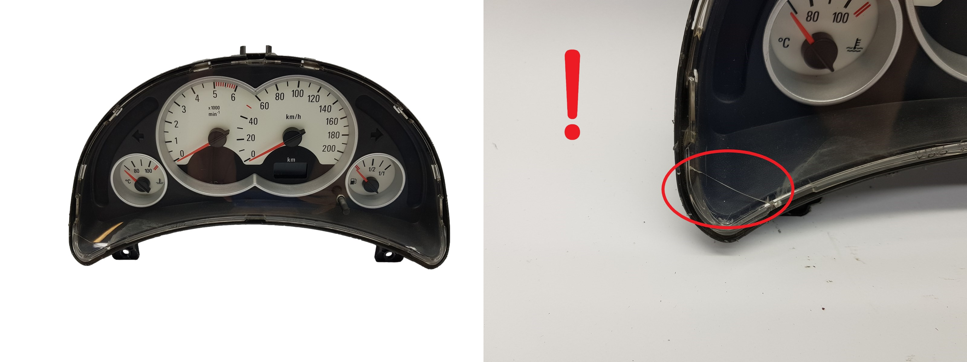 Speedometer/Instrument Cluster Opel Corsa C 13173355WJ 110080005026 1994 main product photo