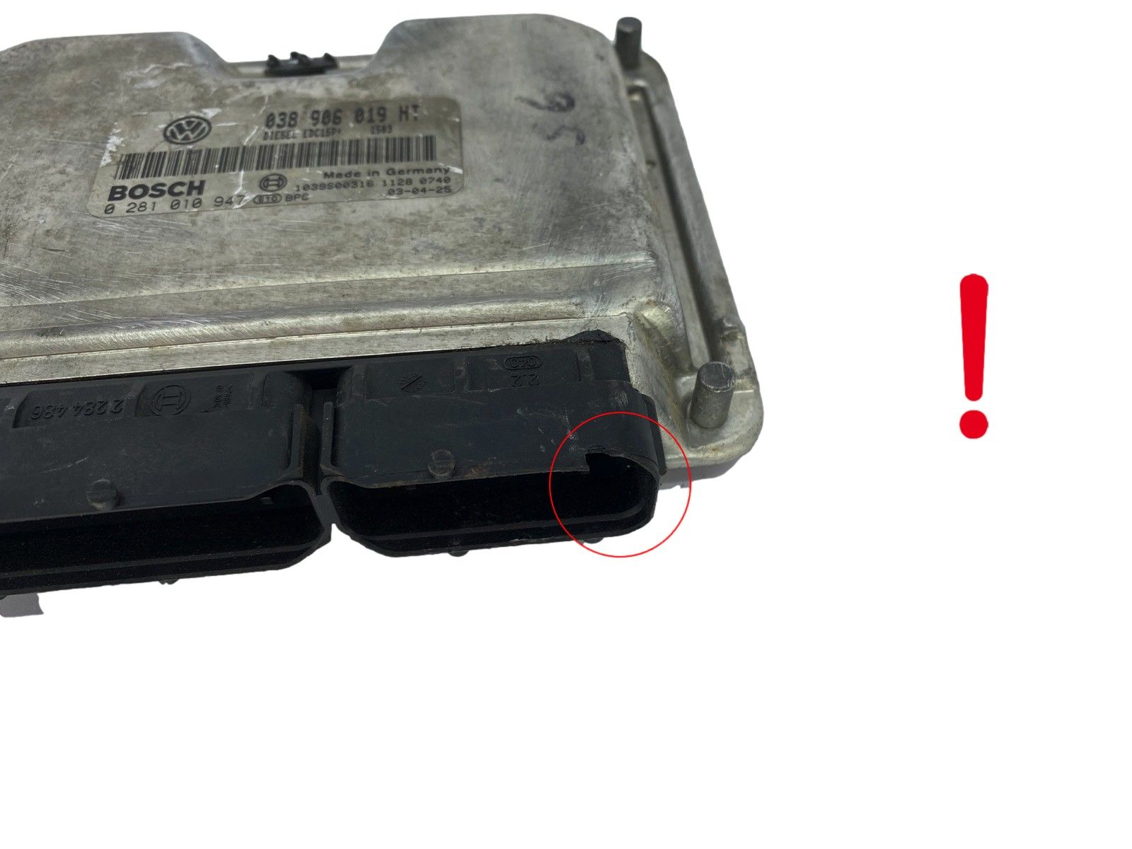 Controller 038906019HT 0281010947 Seat Bosch 51216 main product photo