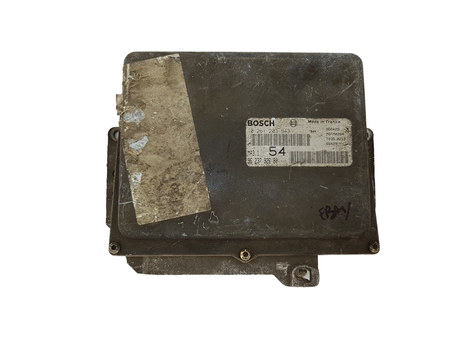 Controller 0261203943 9623792680 26FM0264 MA3.1 PSA Bosch 16149 main product photo
