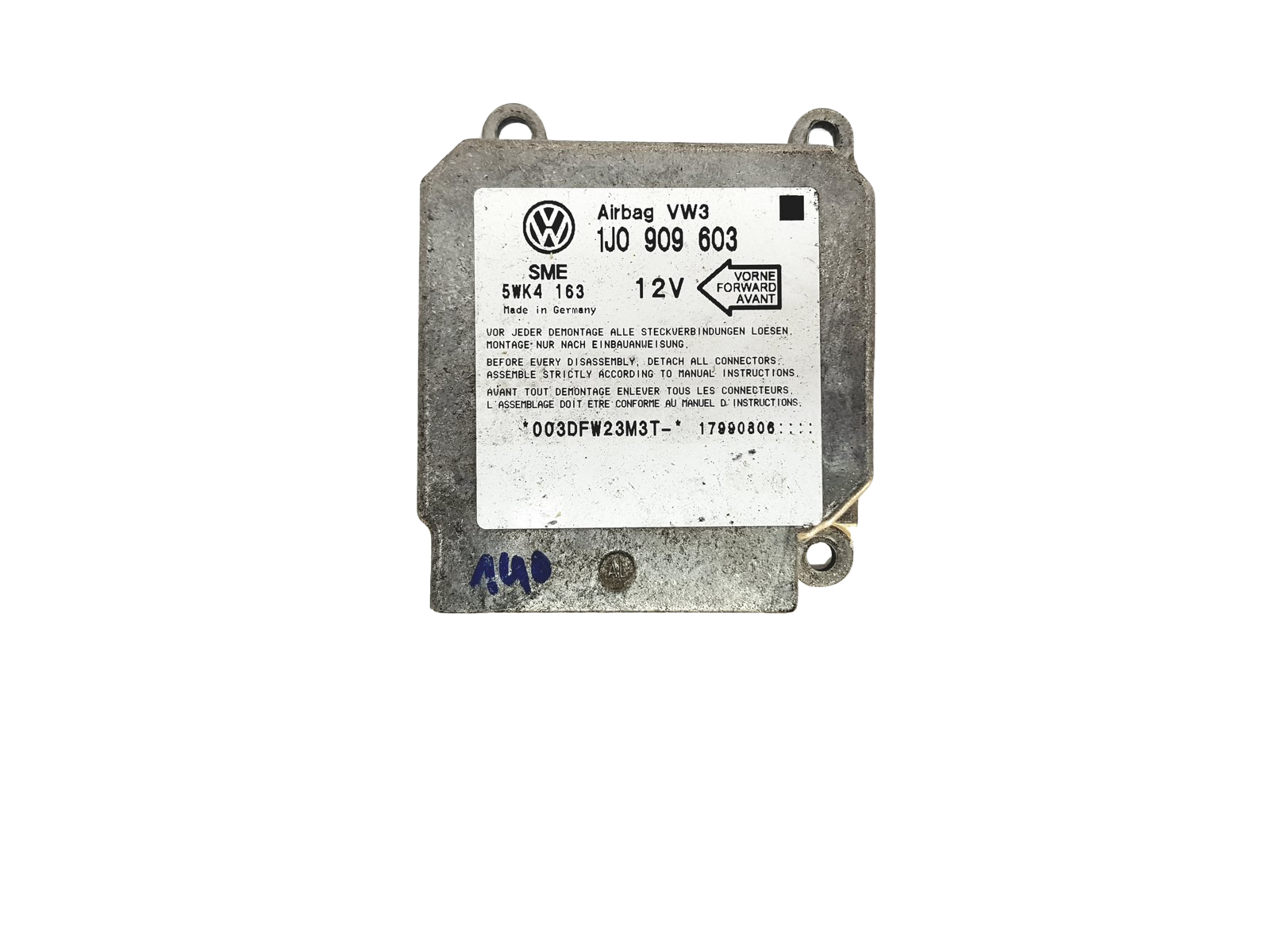 Controller Moduł 1J0909603 5WK4163 VW Siemens 22920 main product photo
