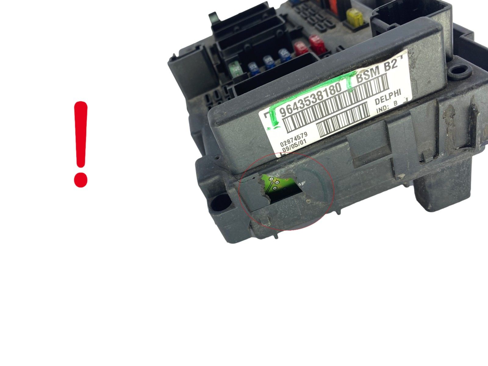 Controller BSM B2 PSA 9643538180 Delphi 58791 main product photo