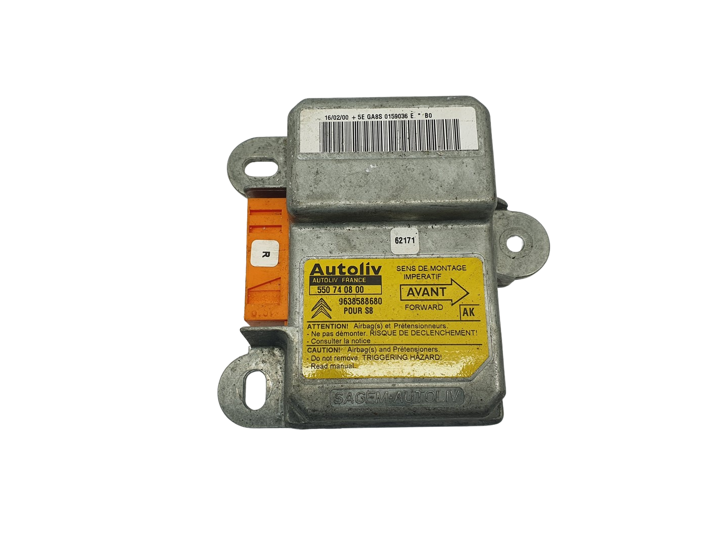 Controller 550740800 9638588680 PSA Autoliv 69138 main product photo