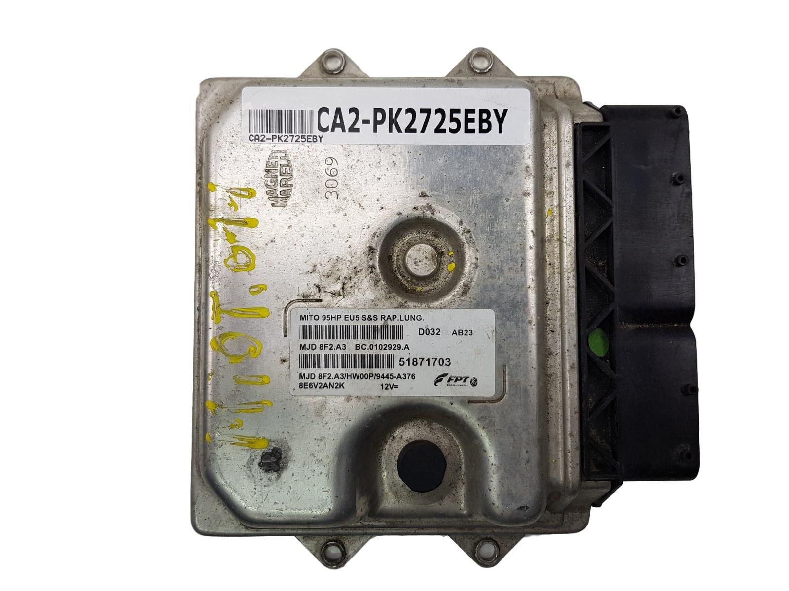 Engine Controller 51871703 MJD 8F2.A3 Alfa Romeo FPT main product photo