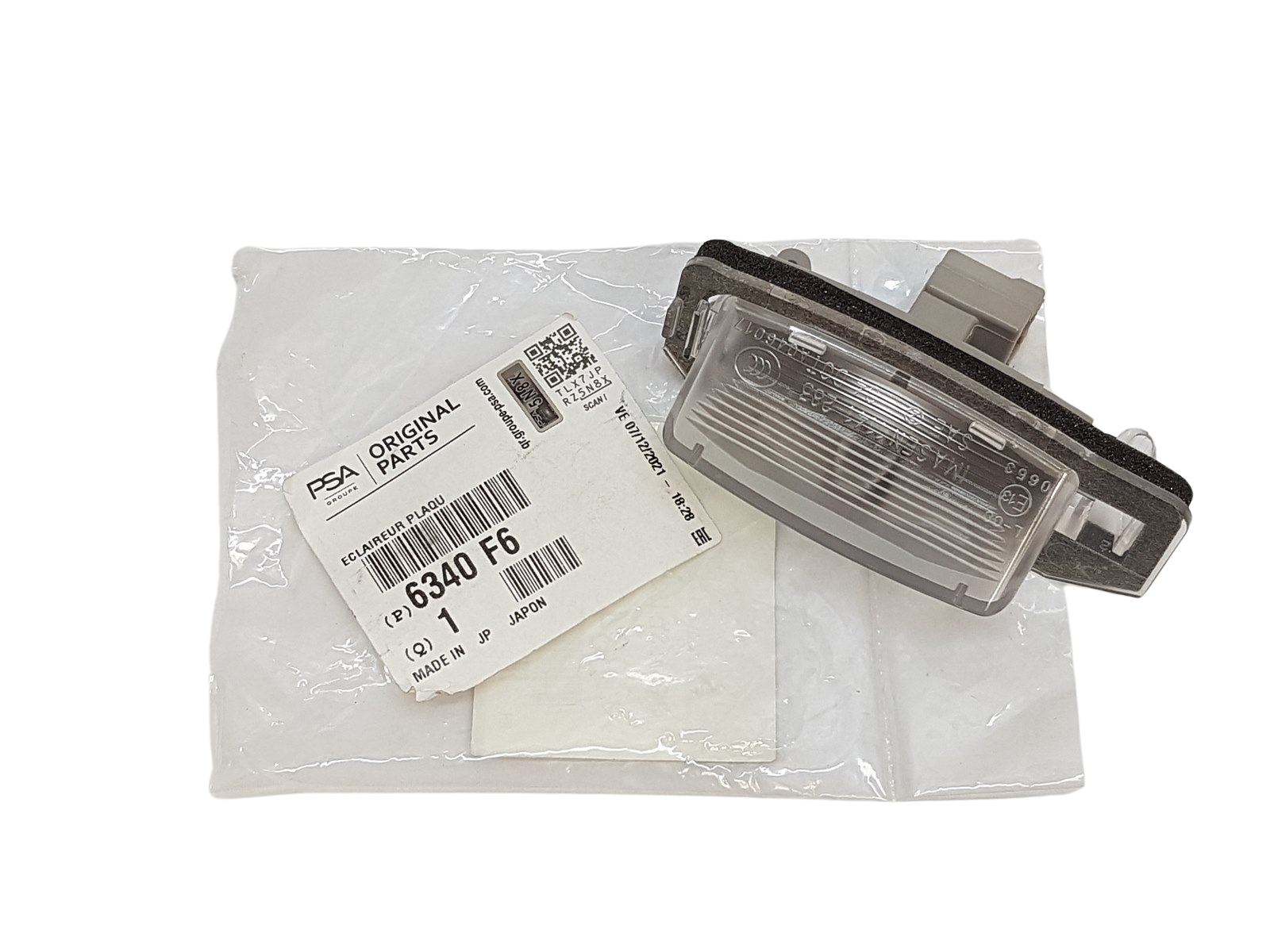 License Number Plate Light Lamp Original Citroen Peugeot 6340F6 main product photo